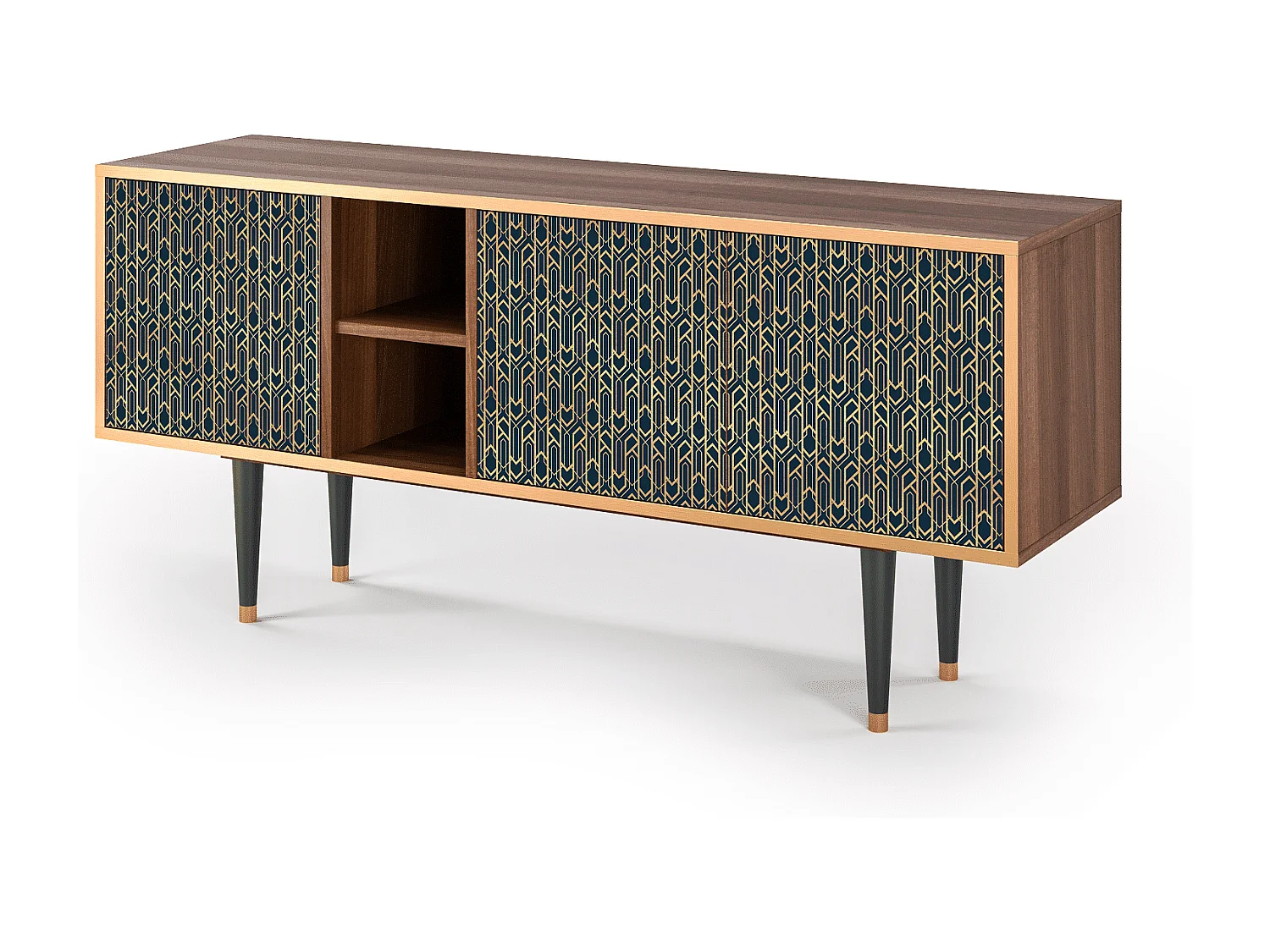 TV-meubel - 150х69х41 cm - T5 - Golden Empire, Walnoot