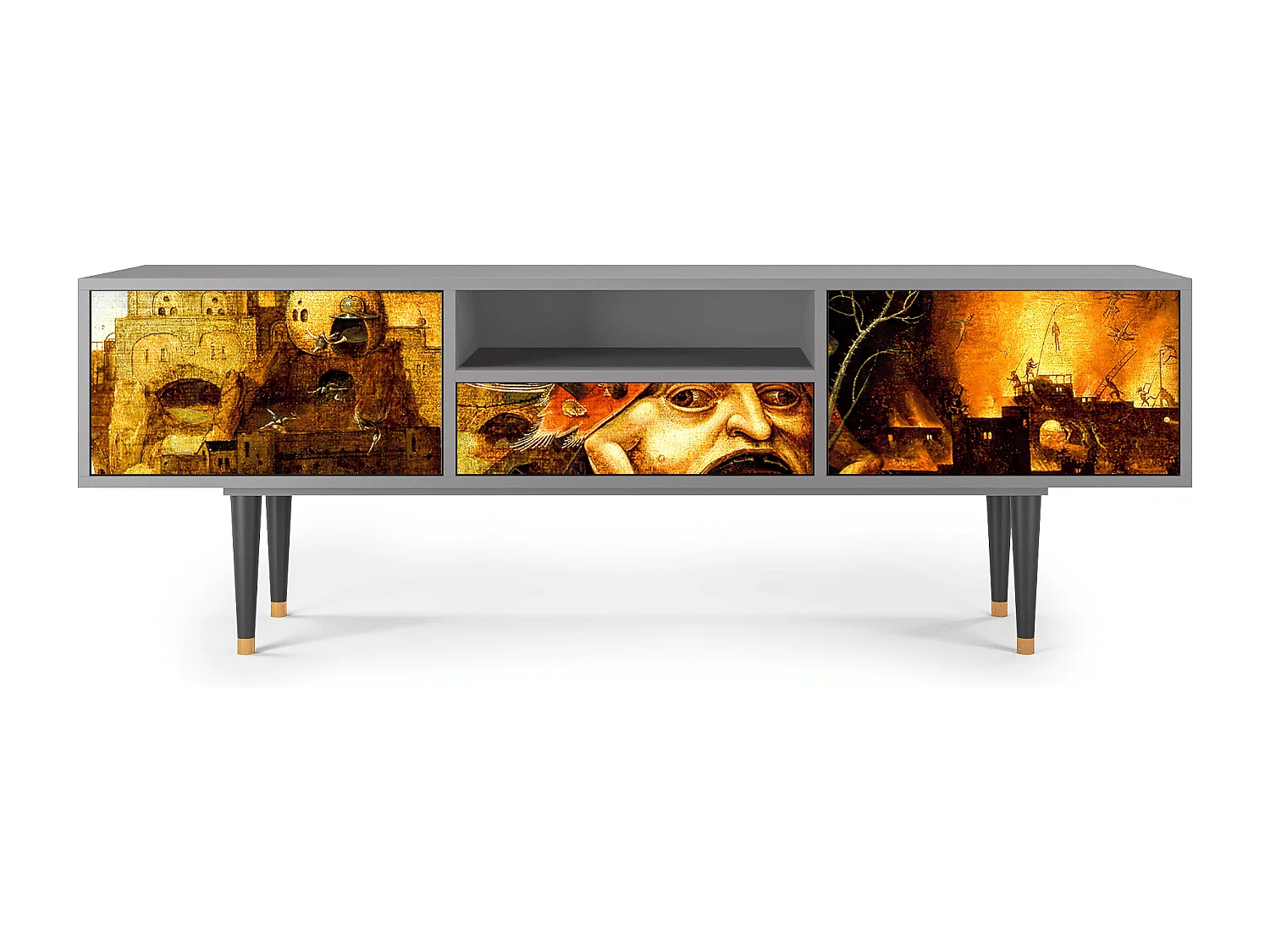 TV-Möbel - 170х59х41 cm - T6 - Christ in Limbo, Grau