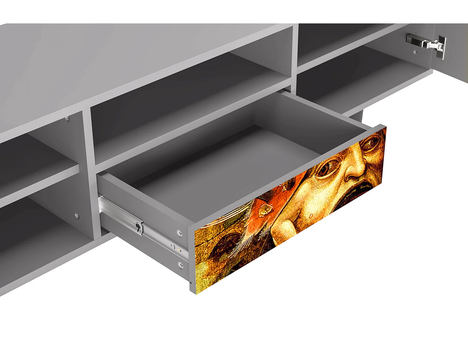 Meuble TV - 170х59х41 cm - T6 - Christ in Limbo, Gris