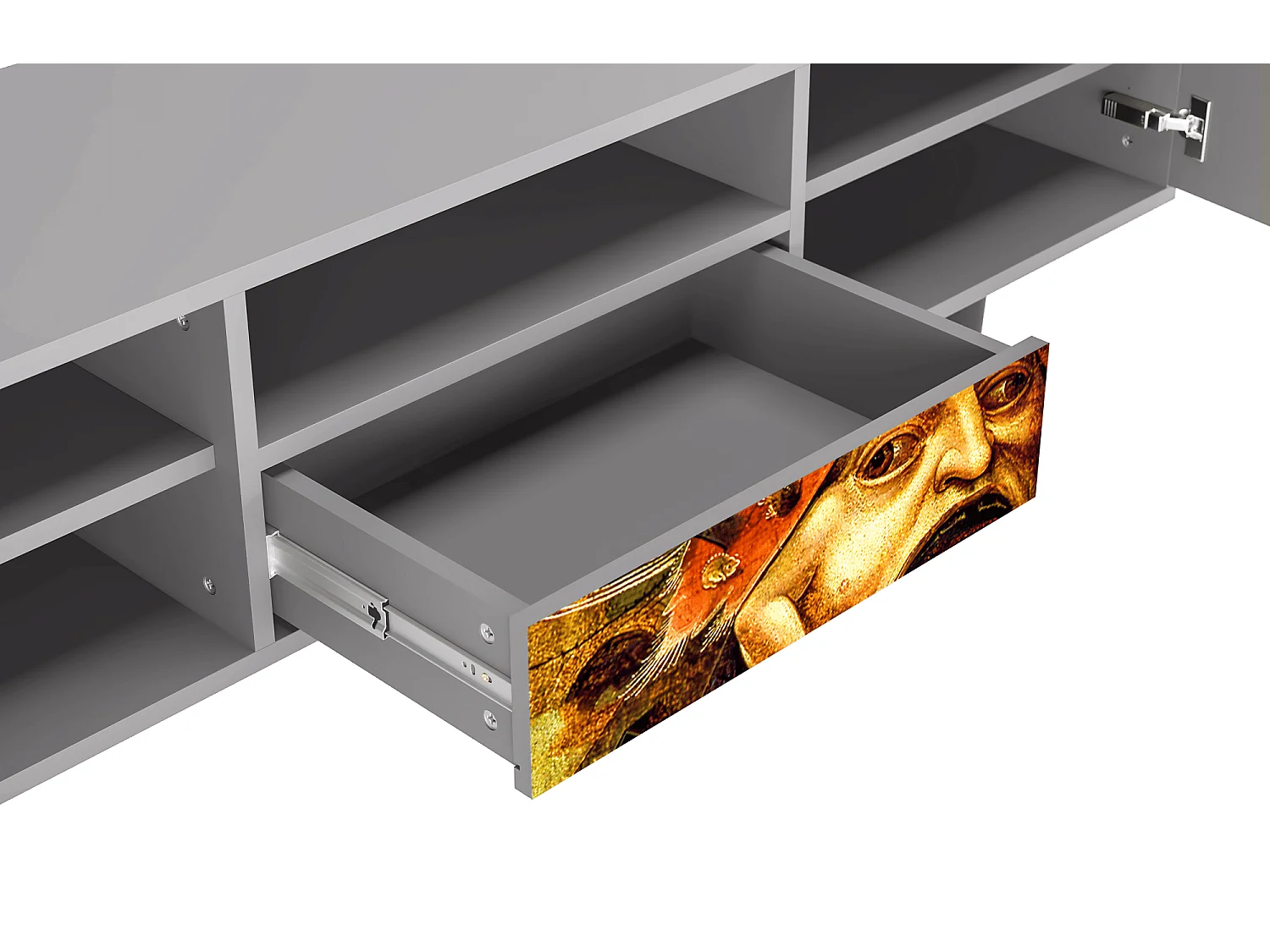 TV-meubel - 170х59х41 cm - T6 - Christ in Limbo, Grijs