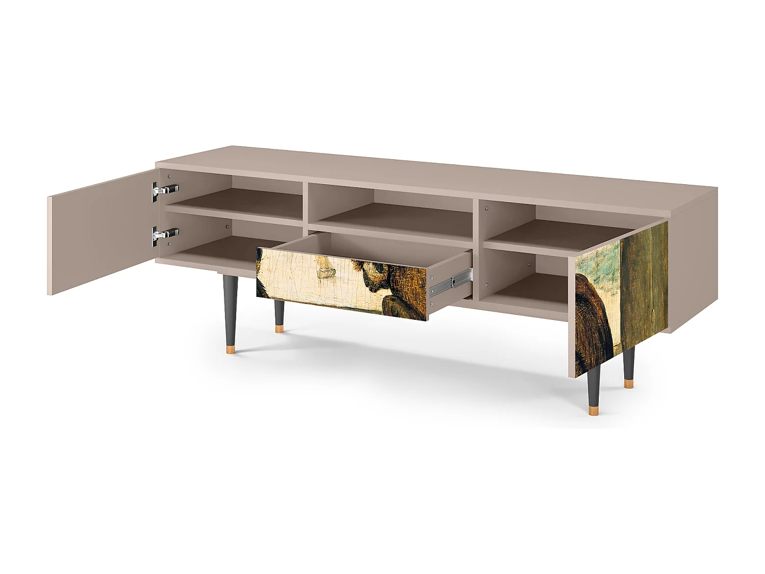 Meuble TV - 170х59х41 cm - T6 - Two Monkeys, Latte