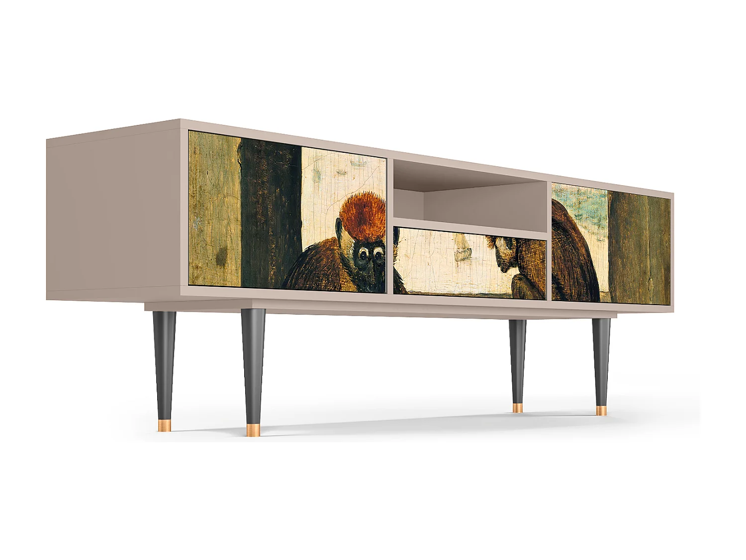 Meuble TV - 170х59х41 cm - T6 - Two Monkeys, Latte
