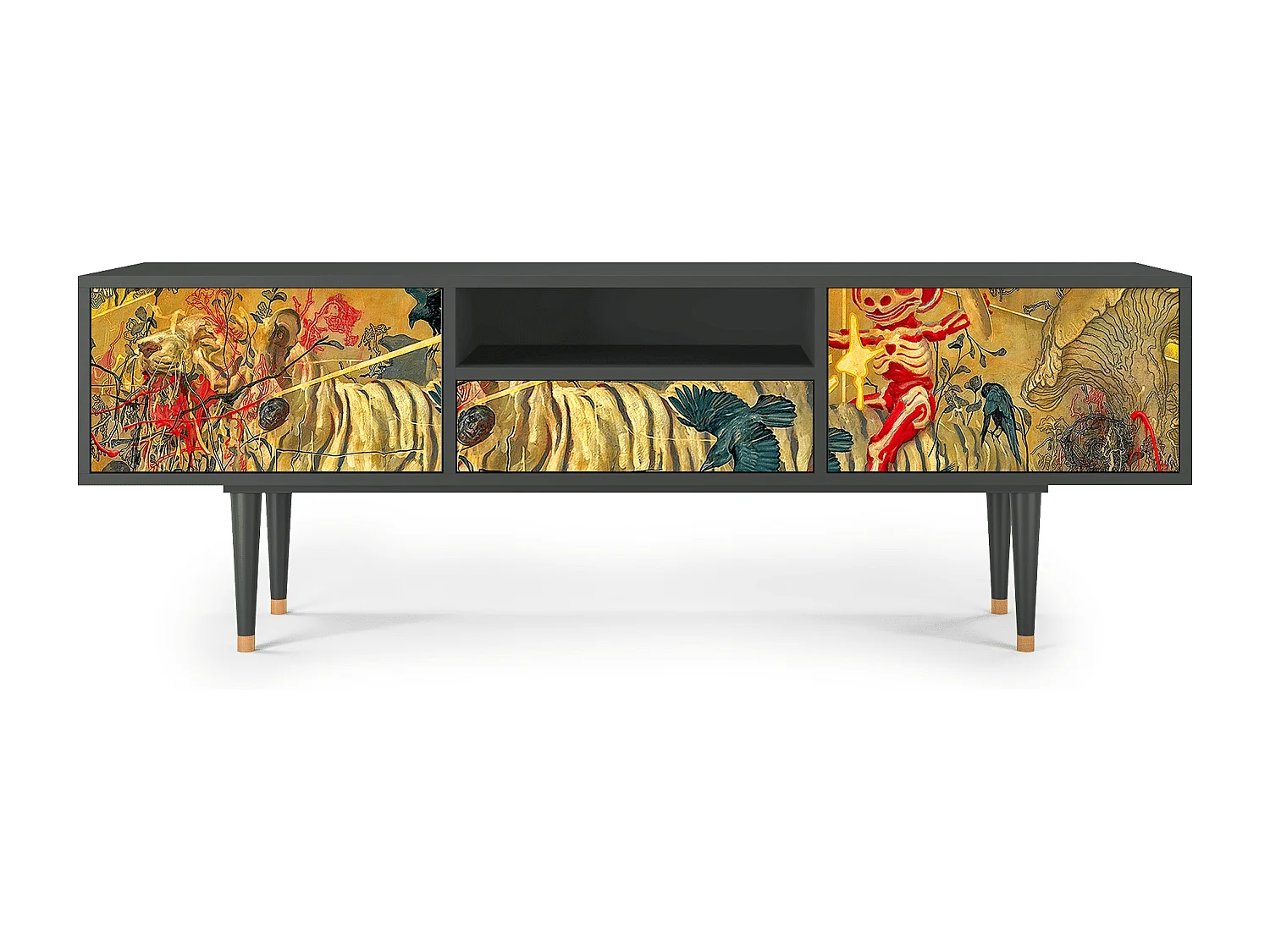 Meuble TV - 170х59х41 cm - T6 - Blood by James Jean, Anthracite