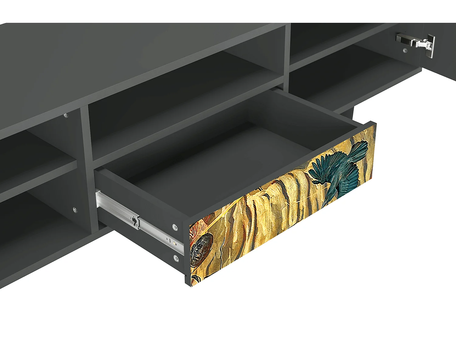 Meuble TV - 170х59х41 cm - T6 - Blood by James Jean, Anthracite