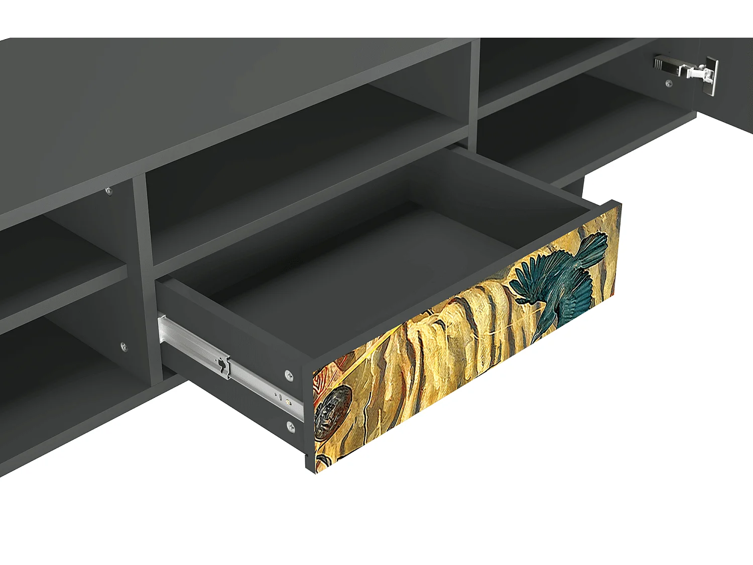 Mueble de TV - 170х59х41 cm - T6 - Blood by James Jean, Antracite