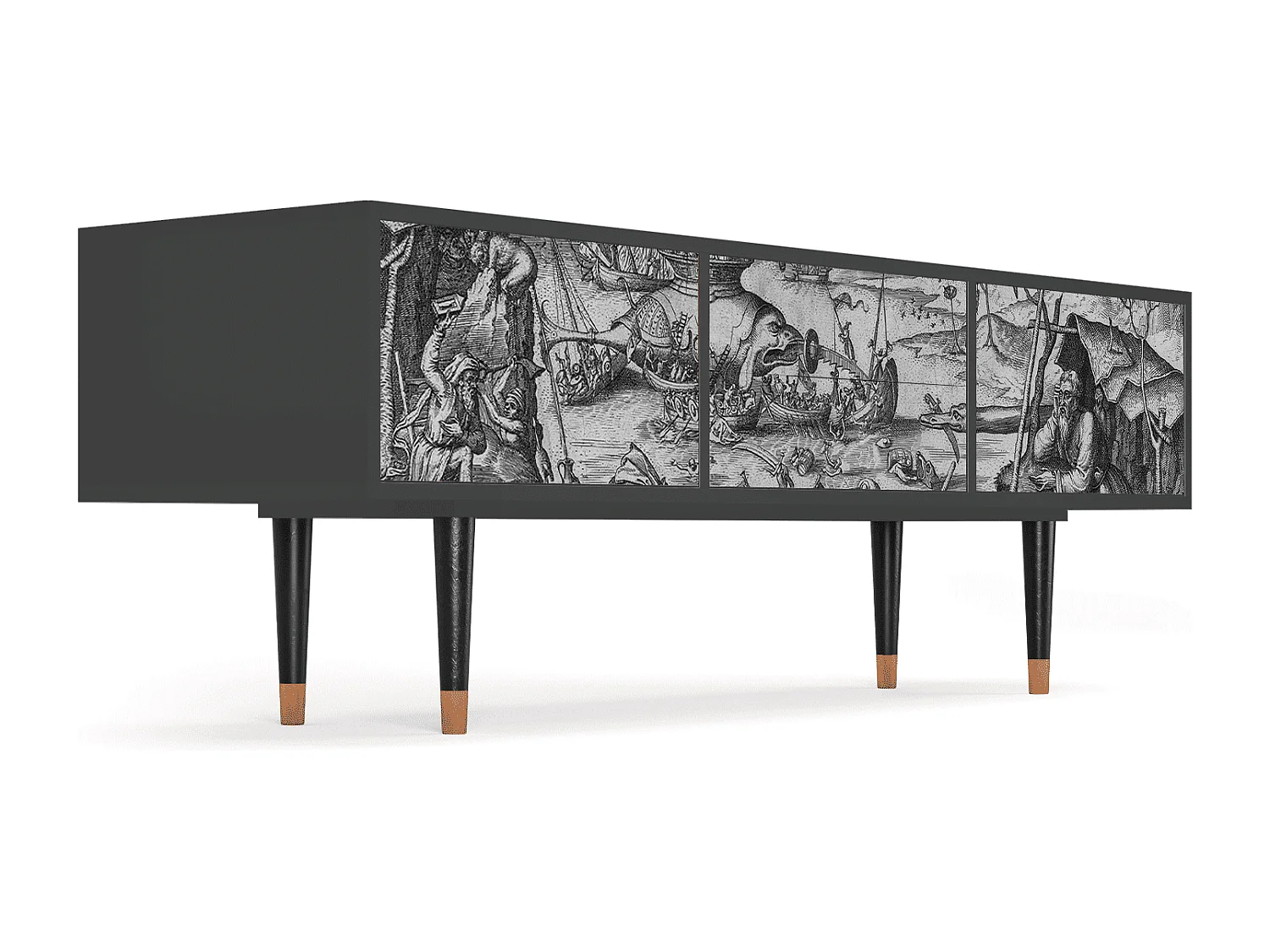 TV-meubel - 170х59х48 cm - T4 - The Temptation, Antraciet