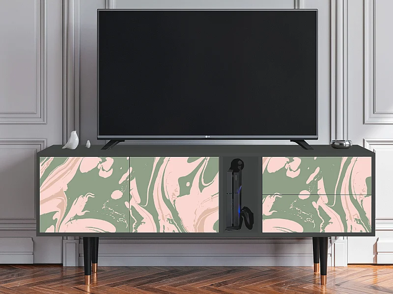 Mobile TV - 170х69х48 cm - T1 - Aquarelle, Antracite