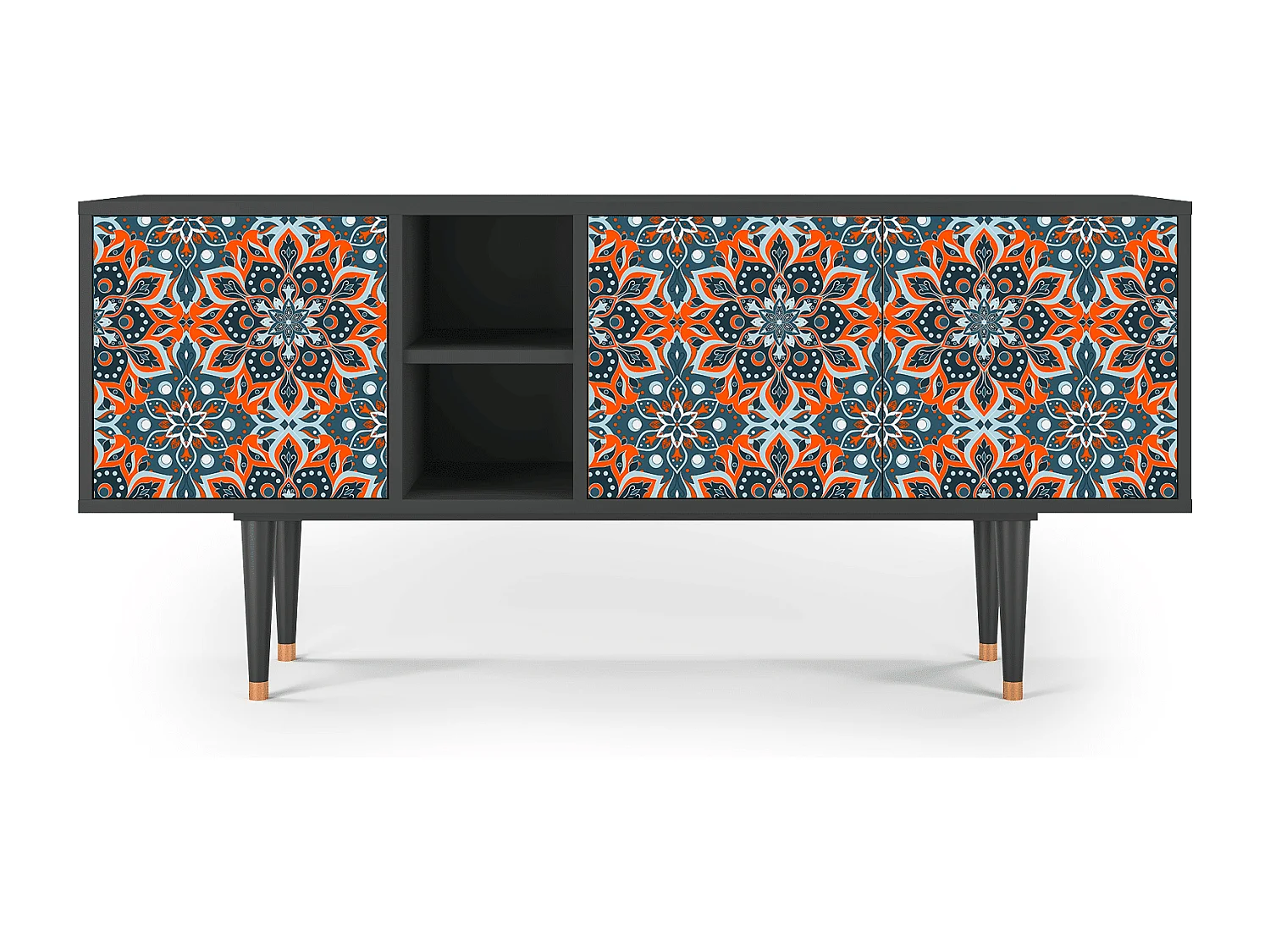 Mueble de TV - 150х69х41 cm - T5 - Fire Beetle, Antracita