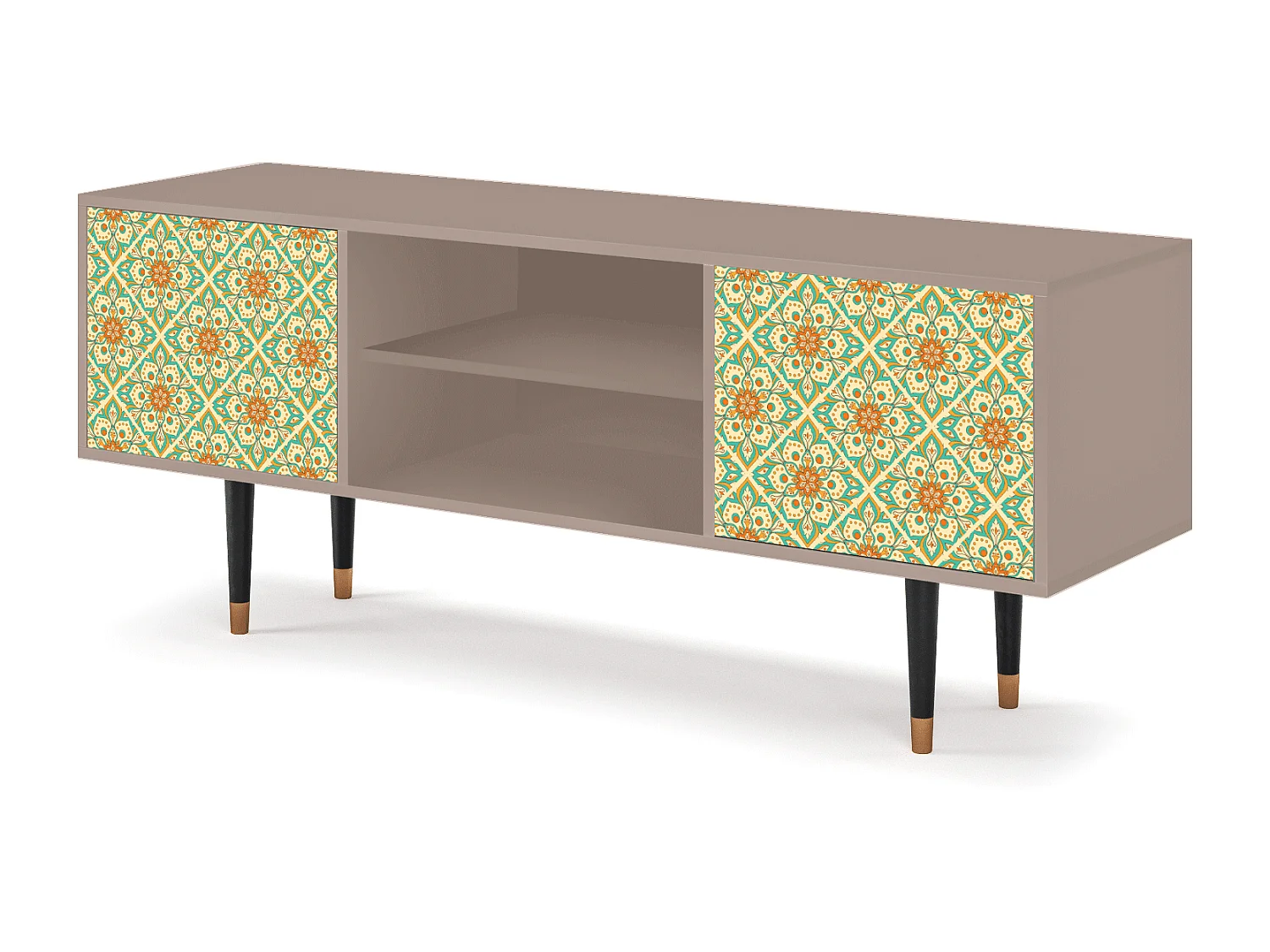 Meuble TV - 170х69х48 cm - T2 - Hindu Daisy, Latte