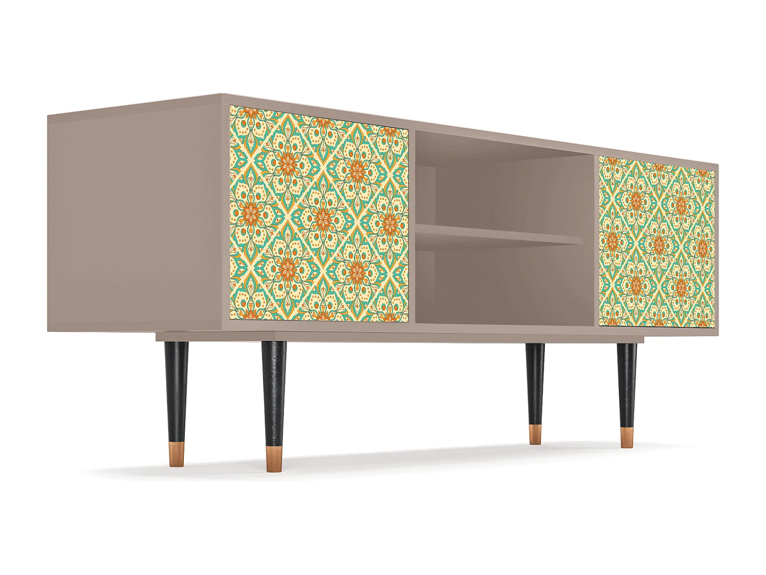 Meuble TV - 170х69х48 cm - T2 - Hindu Daisy, Latte