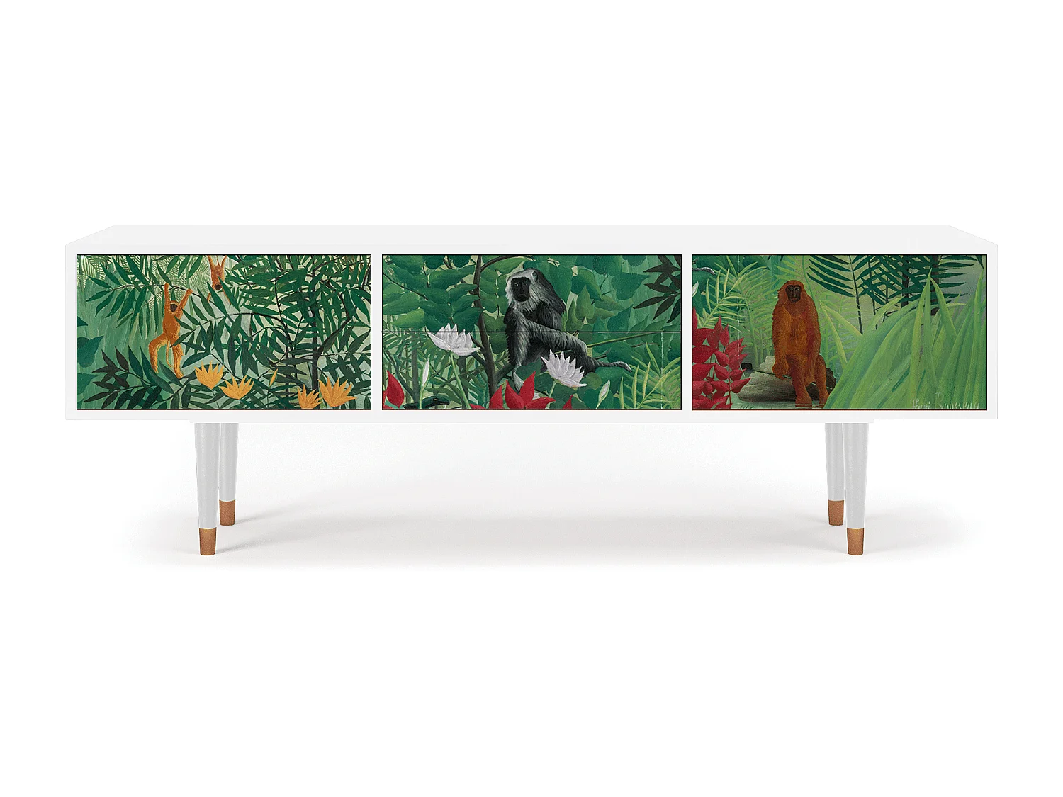 Mueble de TV - 170х59х48 cm - T4 - Jungles in Paris, Branco