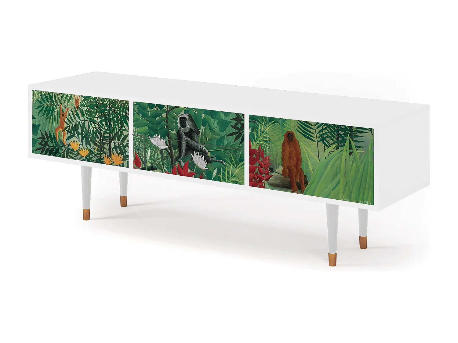 Mueble de TV - 170х59х48 cm - T4 - Jungles in Paris, Branco