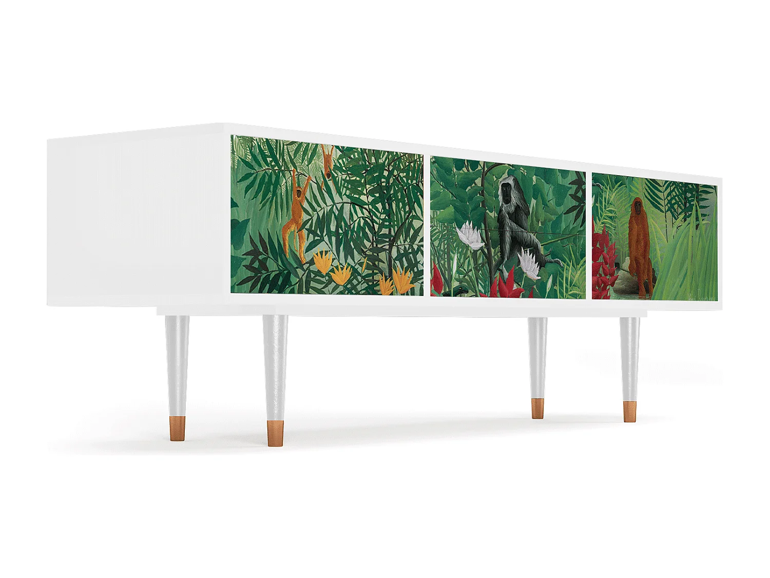 Mueble de TV - 170х59х48 cm - T4 - Jungles in Paris, Branco