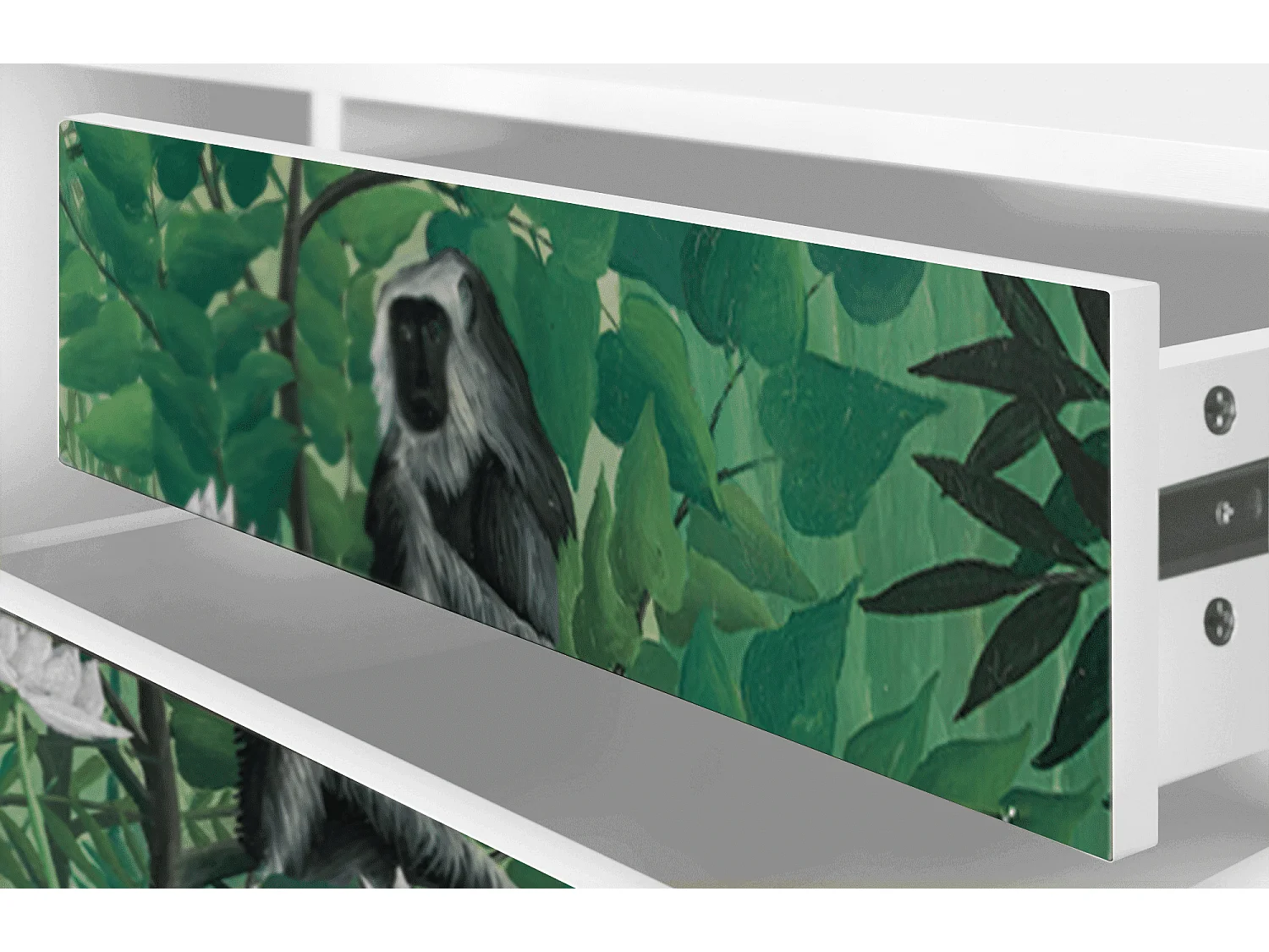 TV-Möbel - 170х59х48 cm - T4 - Jungles in Paris, Weiß