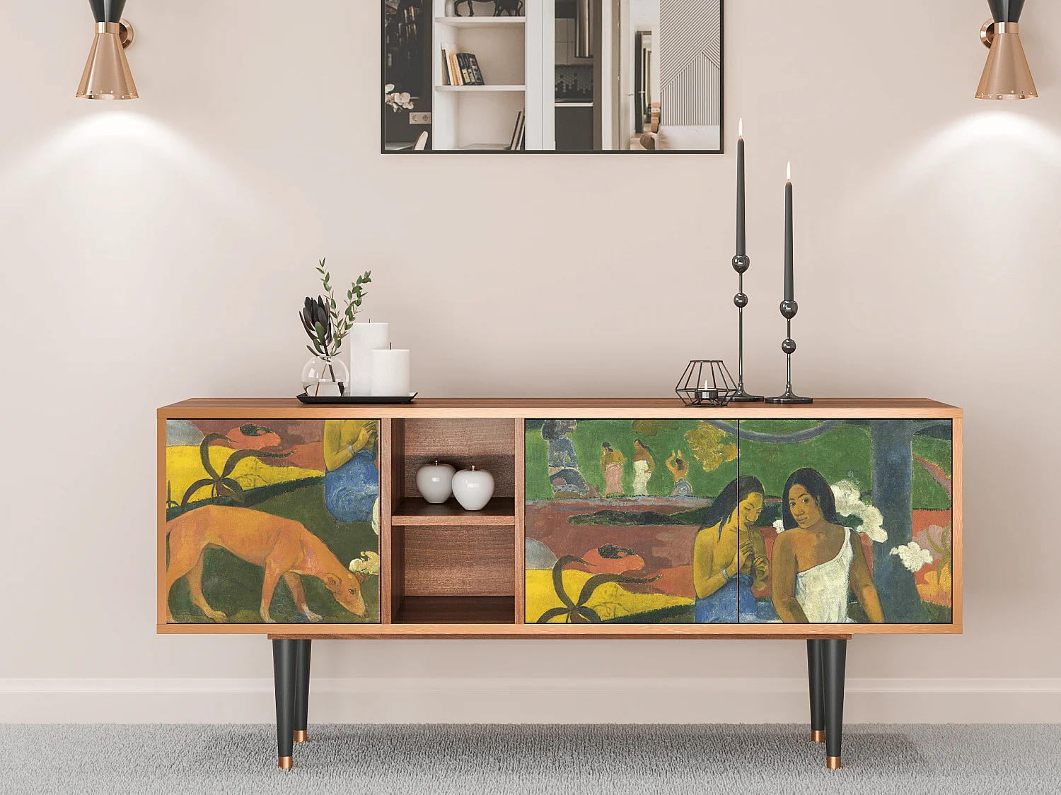 TV-meubel - 150х69х41 cm - T5 - Arearea , Walnoot