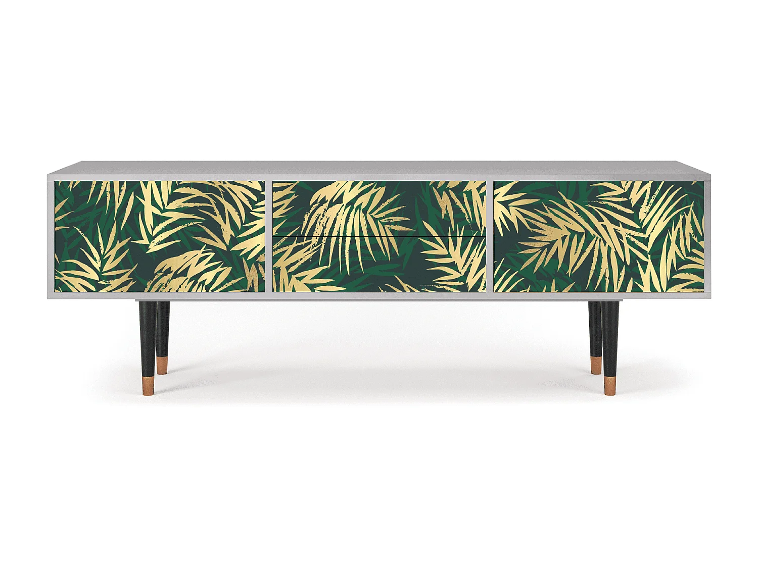 Meuble TV - 170х59х48 cm - T4 - Sunny Palm Tree, Gris