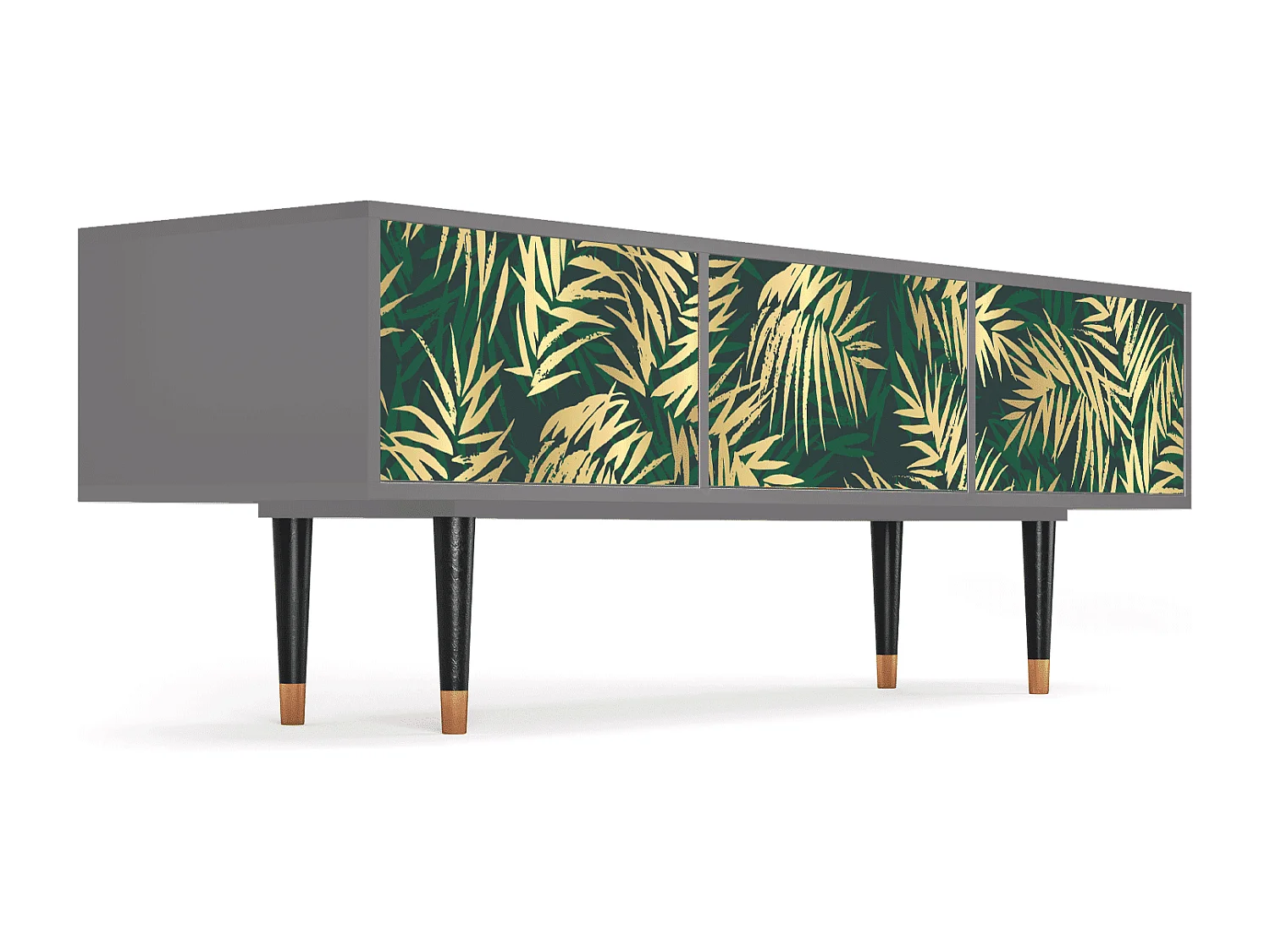 Meuble TV - 170х59х48 cm - T4 - Sunny Palm Tree, Gris