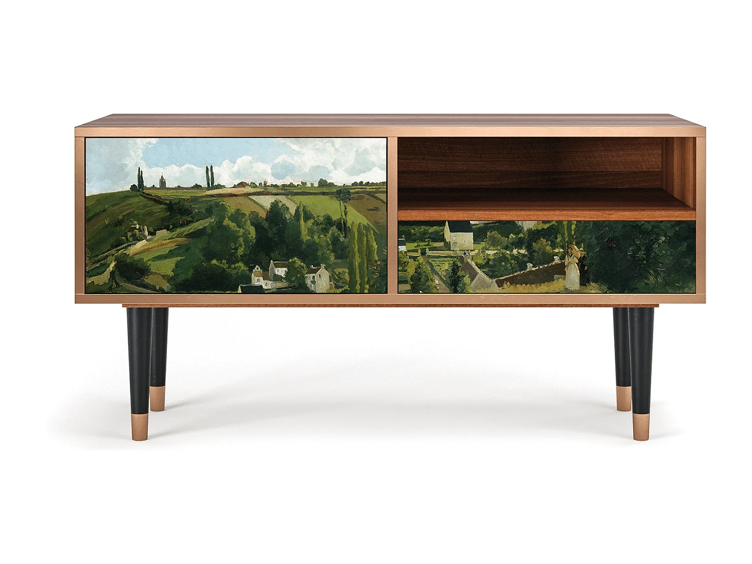 Meuble TV - 115х59х48 cm - T3 - Jalais Hill by Pissarro, Noyer