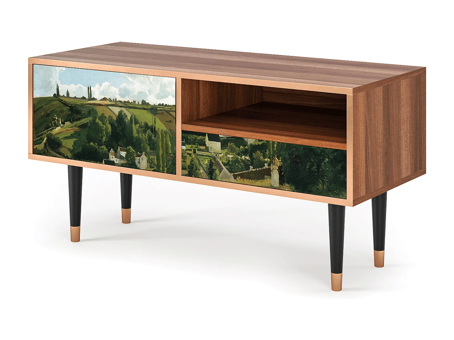Meuble TV - 115х59х48 cm - T3 - Jalais Hill by Pissarro, Noyer