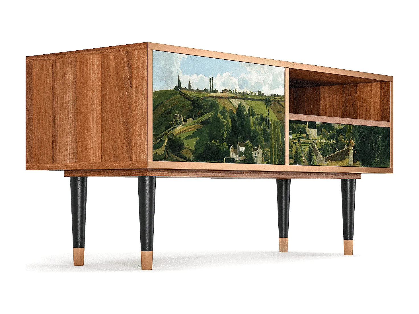 Meuble TV - 115х59х48 cm - T3 - Jalais Hill by Pissarro, Noyer