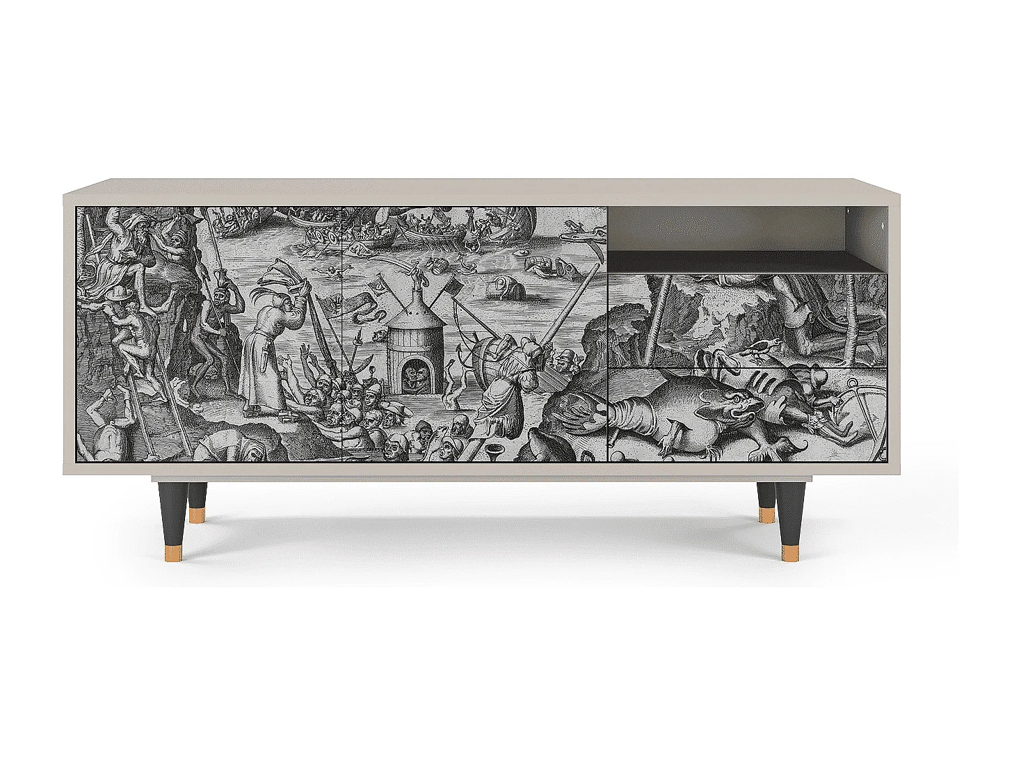 Mobile TV - 125х56х41 cm - T7 - The Temptation, Sabbia