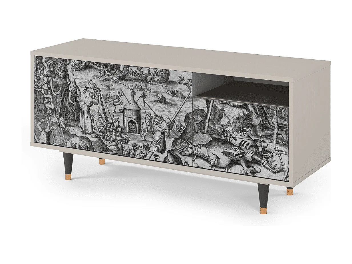 Mobile TV - 125х56х41 cm - T7 - The Temptation, Sabbia