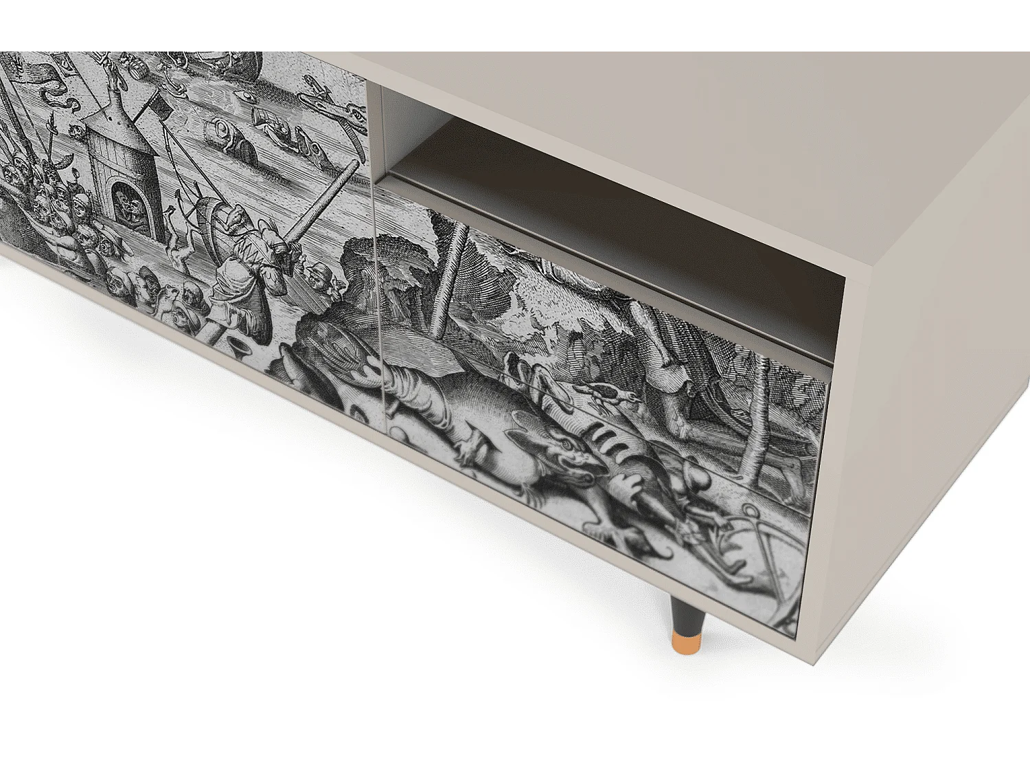 Mobile TV - 125х56х41 cm - T7 - The Temptation, Sabbia