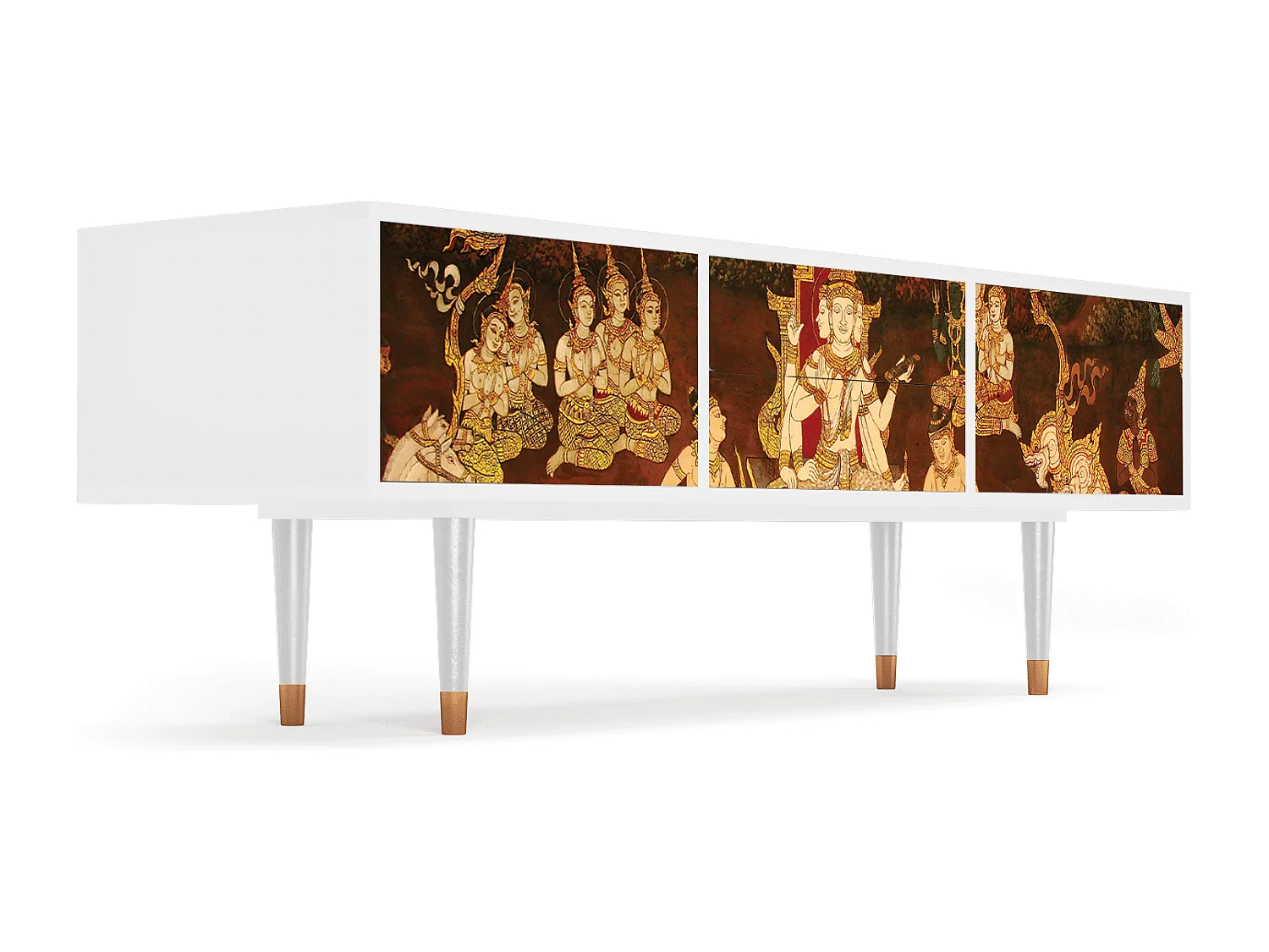 Szafka RTV - 170х59х48 cm - T4 - Malyavan, Biały