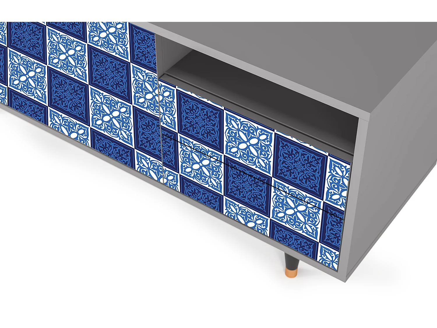 Mobile TV - 125х56х41 cm - T7 - Light Path, Grigio