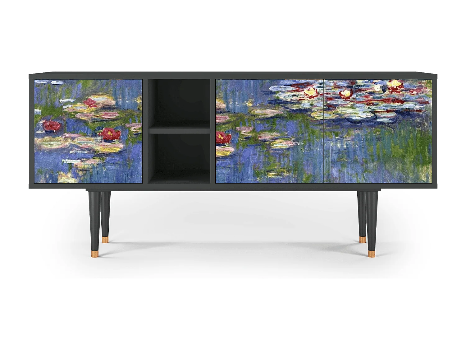 TV-Möbel - 150х69х41 cm - T5 - The water lily pond  , Anthrazit