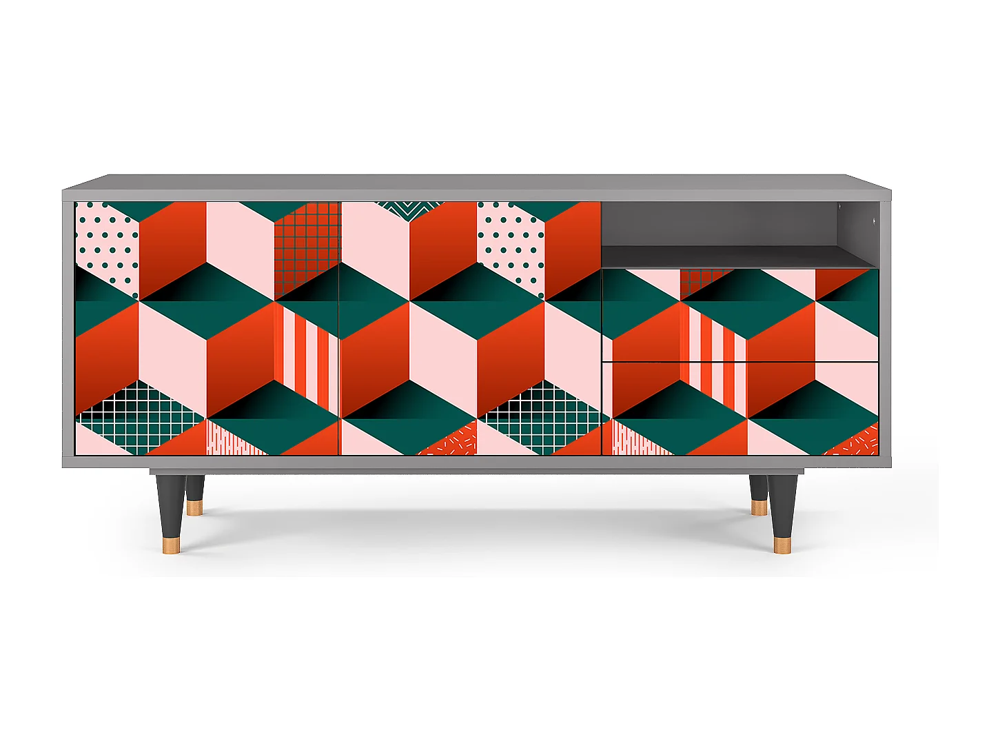 Mobile TV - 125х56х41 cm - T7 - Pepsi-Cola, Grigio