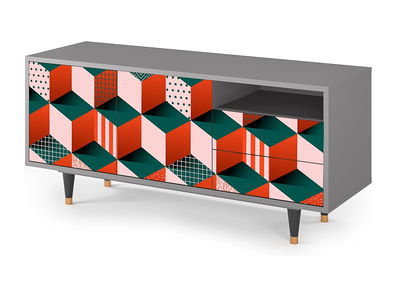 Mobile TV - 125х56х41 cm - T7 - Pepsi-Cola, Grigio