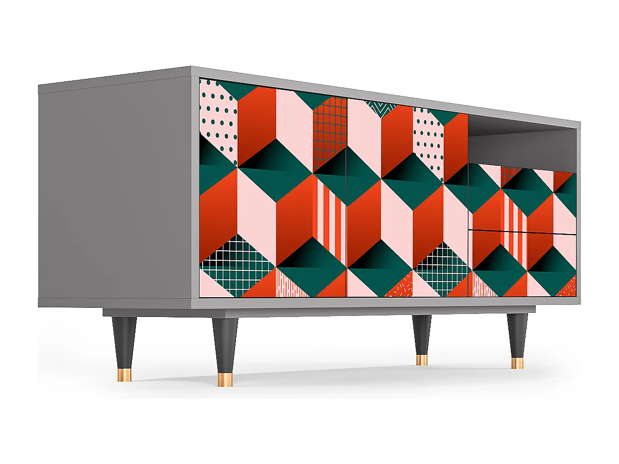 Mobile TV - 125х56х41 cm - T7 - Pepsi-Cola, Grigio