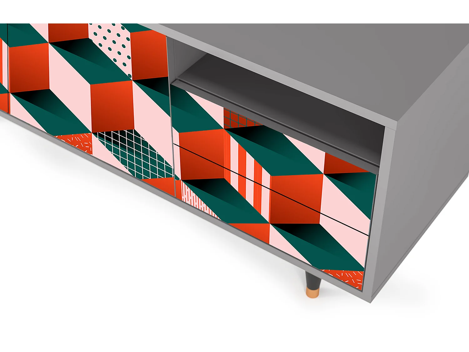 Mobile TV - 125х56х41 cm - T7 - Pepsi-Cola, Grigio