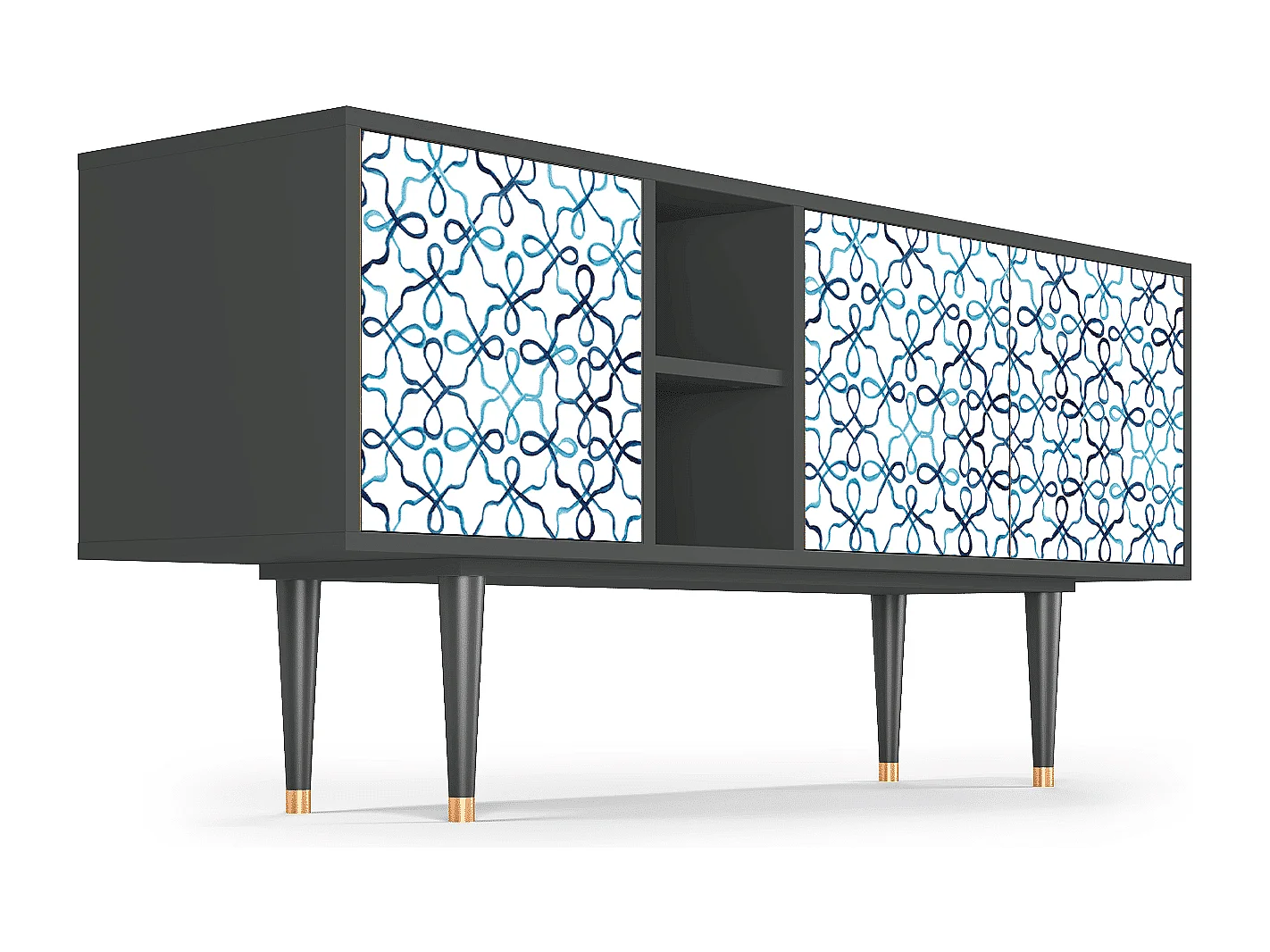 Meuble TV - 150х69х41 cm - T5 - Marine Strings, Anthracite