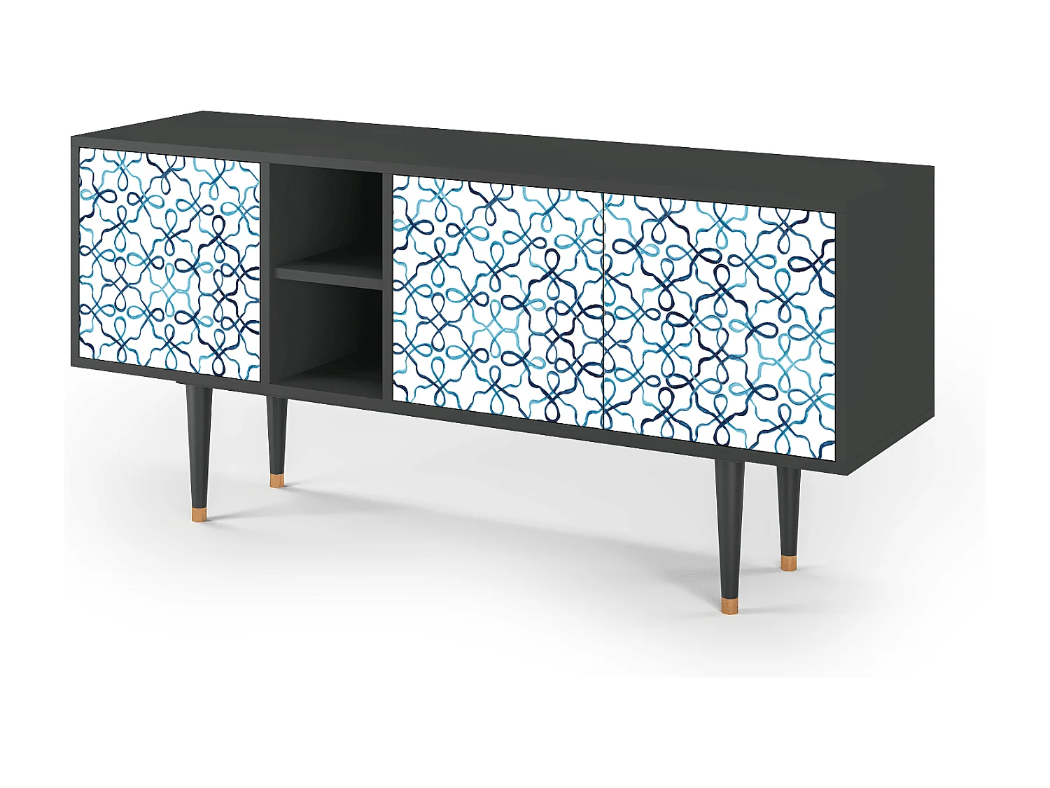 Mobile TV - 150х69х41 cm - T5 - Marine Strings, Antracite