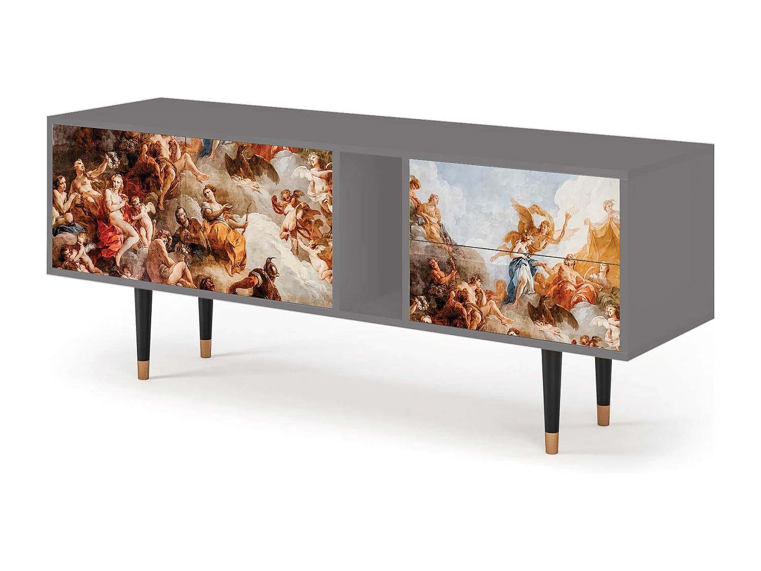 Meuble TV - 170х69х48 cm - T1 - Versailles, Gris