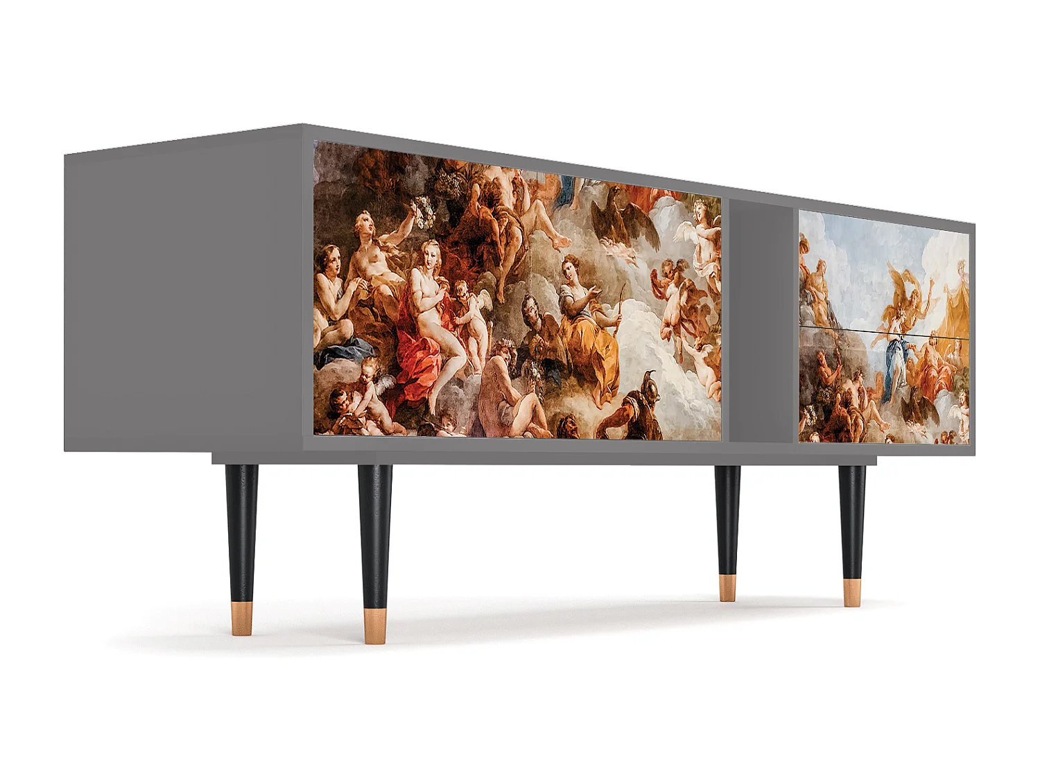 Meuble TV - 170х69х48 cm - T1 - Versailles, Gris