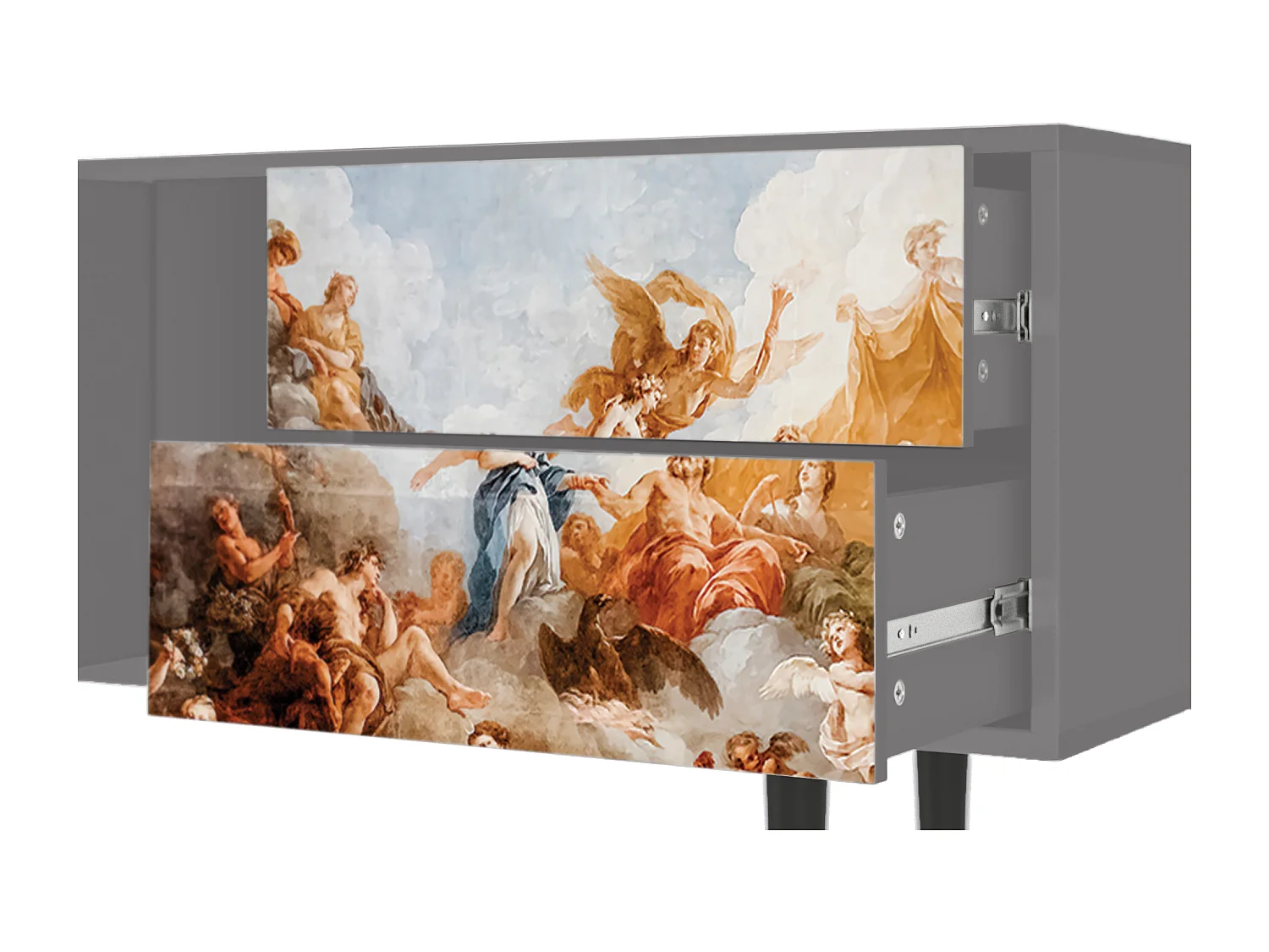 Meuble TV - 170х69х48 cm - T1 - Versailles, Gris