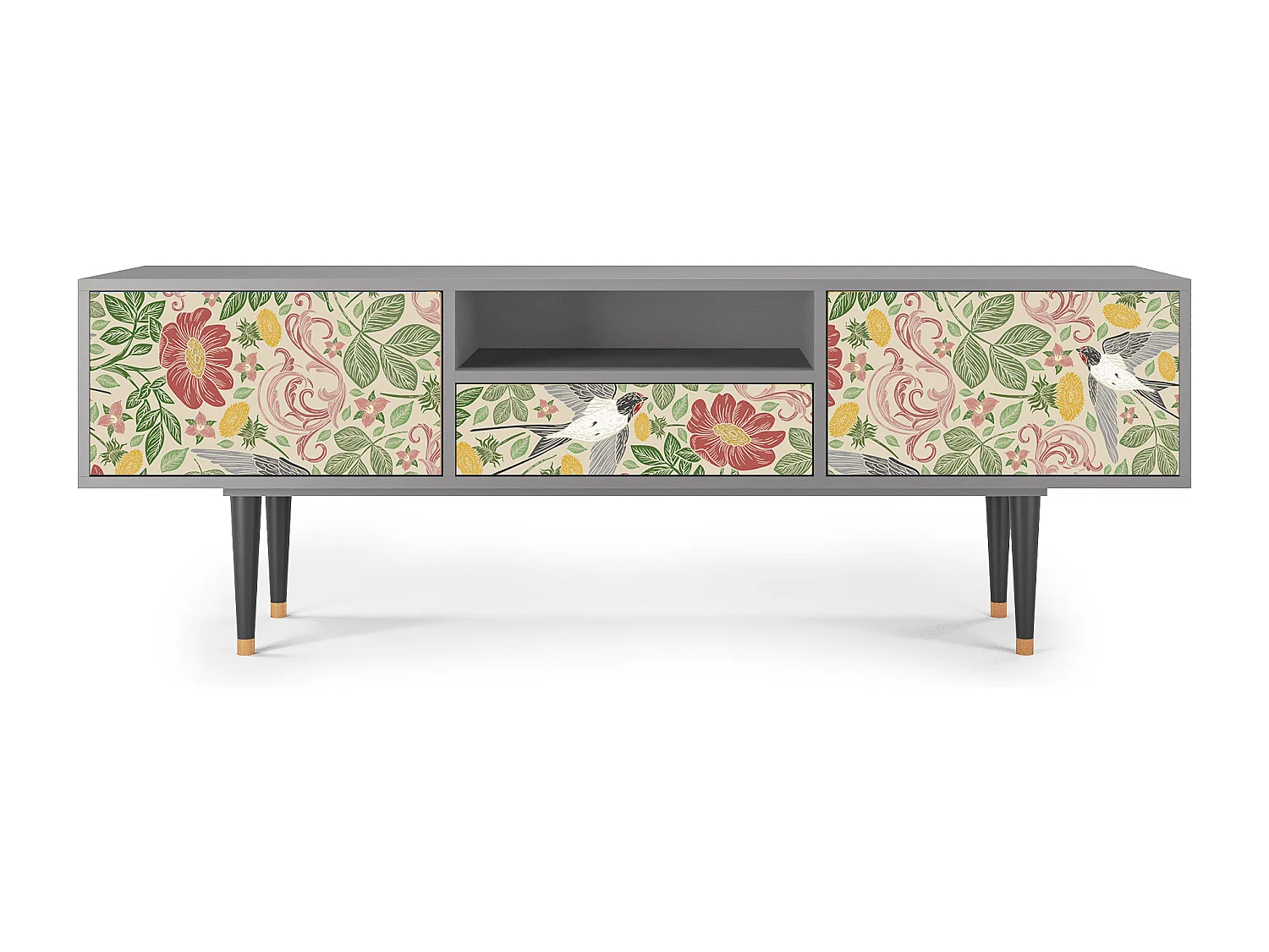 TV-meubel - 170х59х41 cm - T6 - Spring Swallow, Grijs