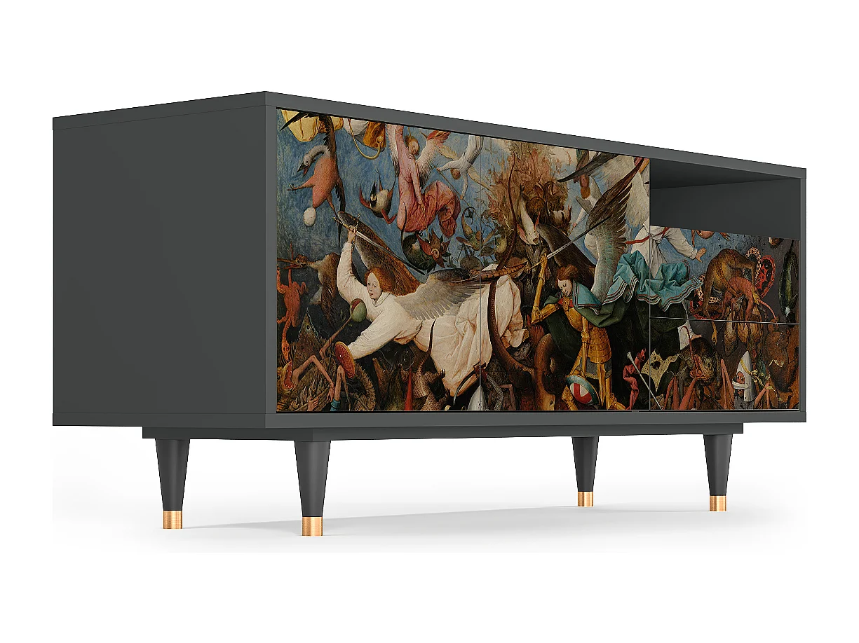 TV-meubel - 125х56х41 cm - T7 - The Fall, Antraciet