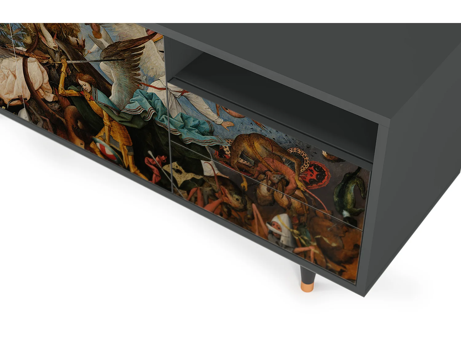 TV-meubel - 125х56х41 cm - T7 - The Fall, Antraciet