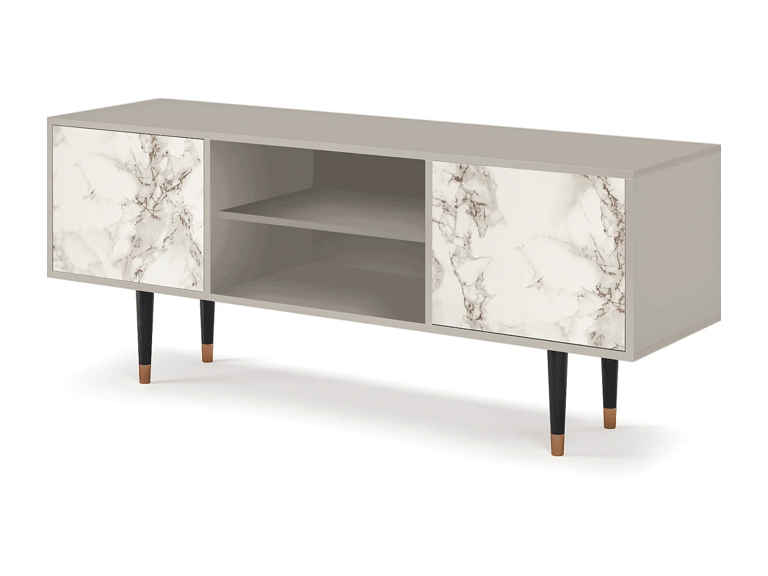 TV-meubel - 170х69х48 cm - T2 - Milk Marble, Zand