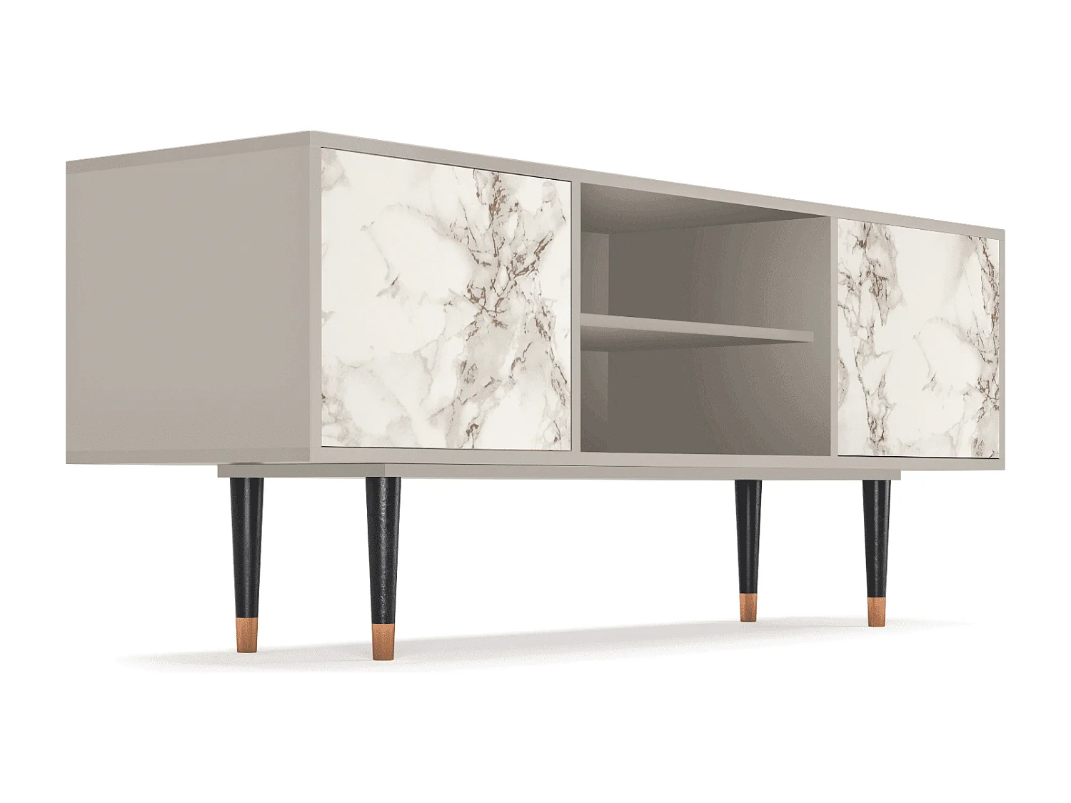 TV-meubel - 170х69х48 cm - T2 - Milk Marble, Zand