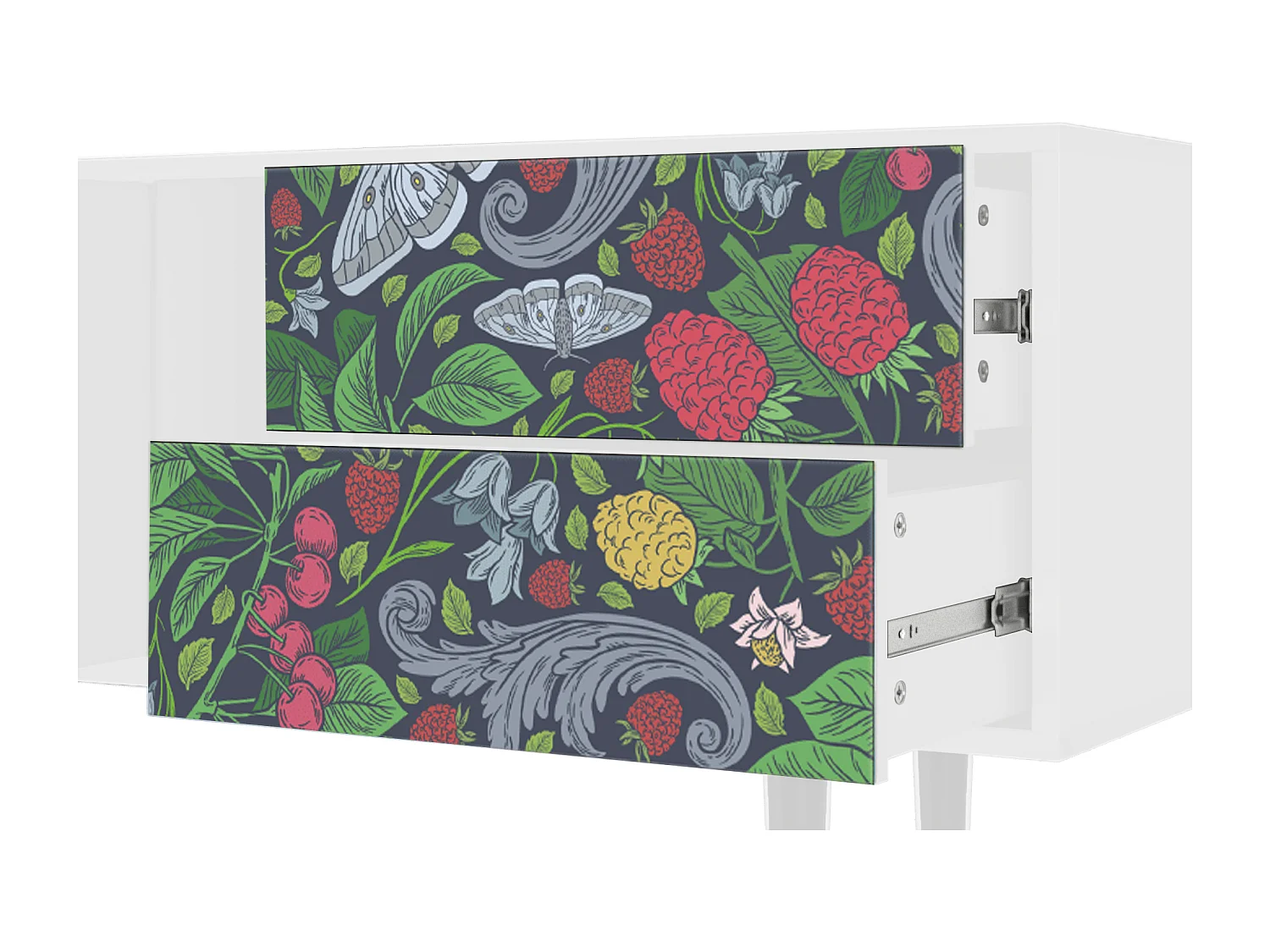 TV-meubel - 170х69х48 cm - T1 - Summer Berries, Wit