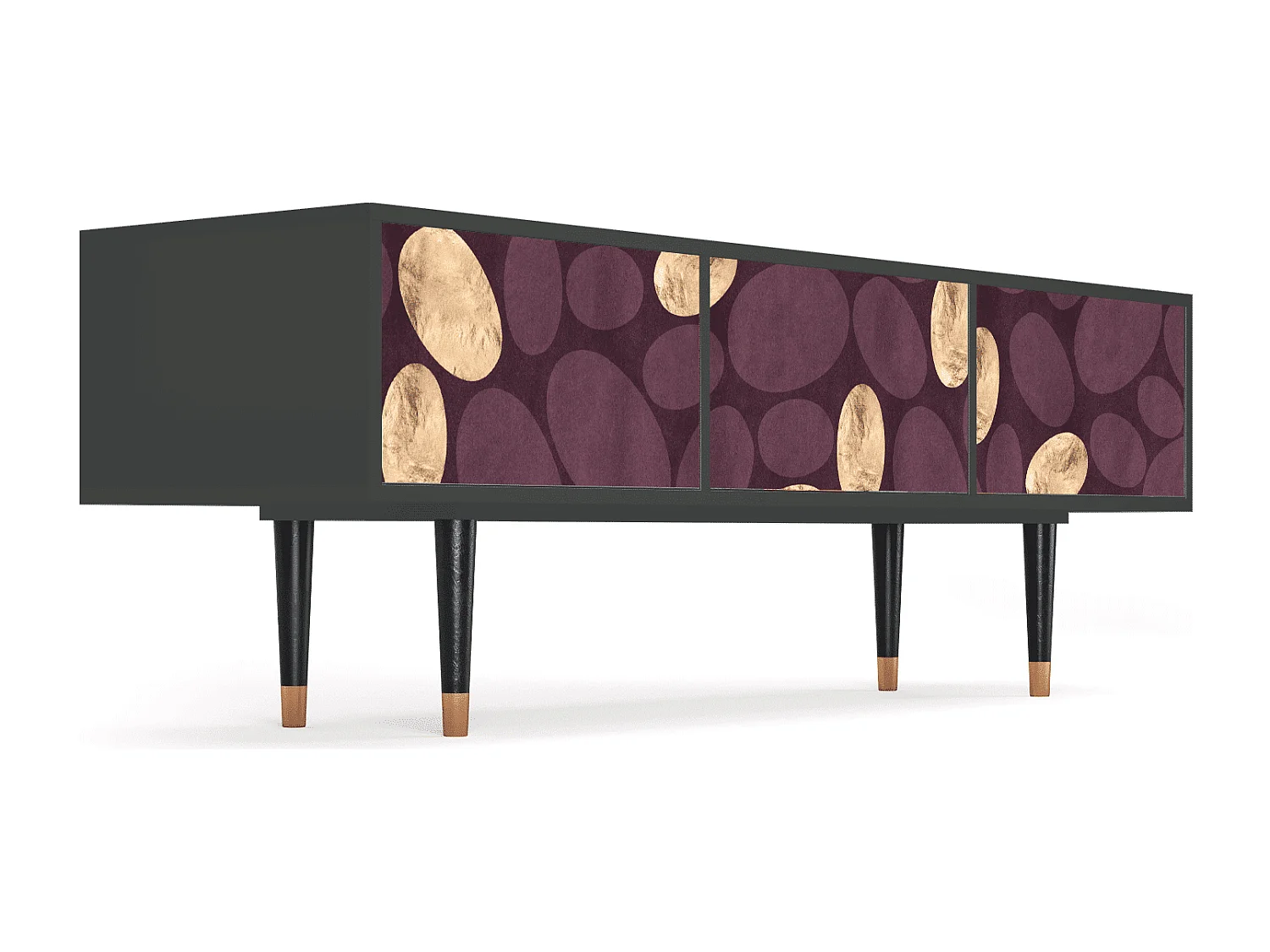 TV-meubel - 170х59х48 cm - T4 - Fine Wine, Antraciet