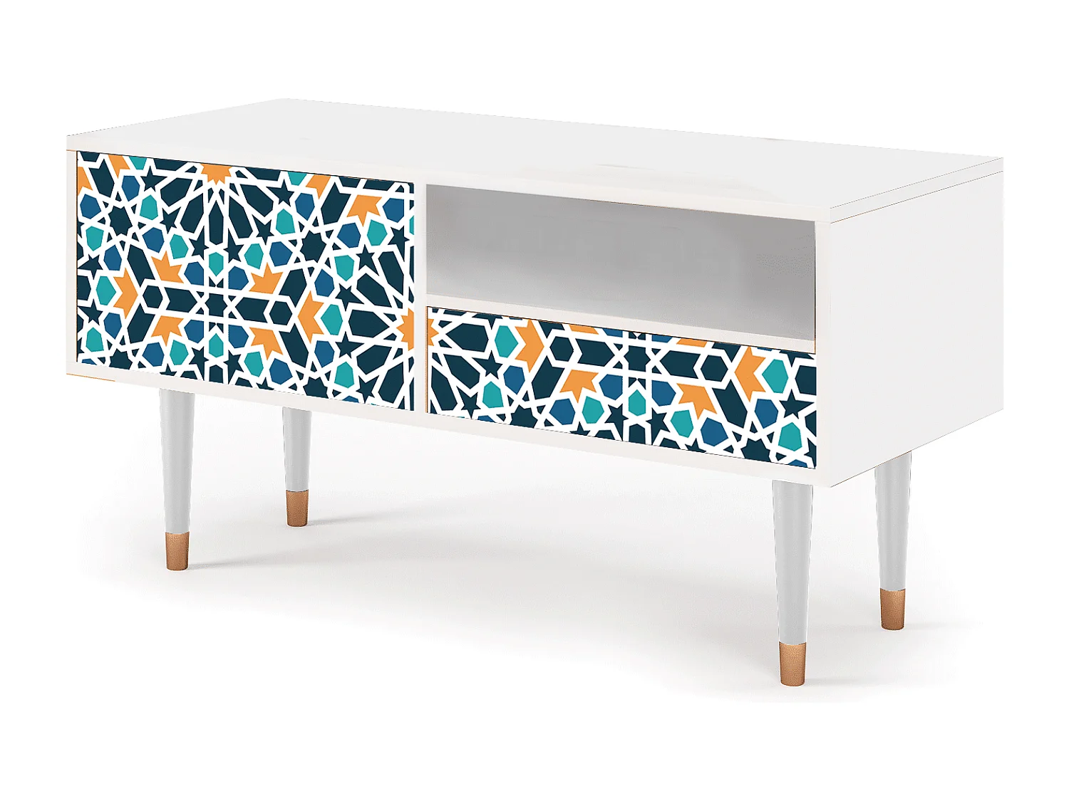 TV-meubel - 115х59х48 cm - T3 - Kaleidoscope, Wit