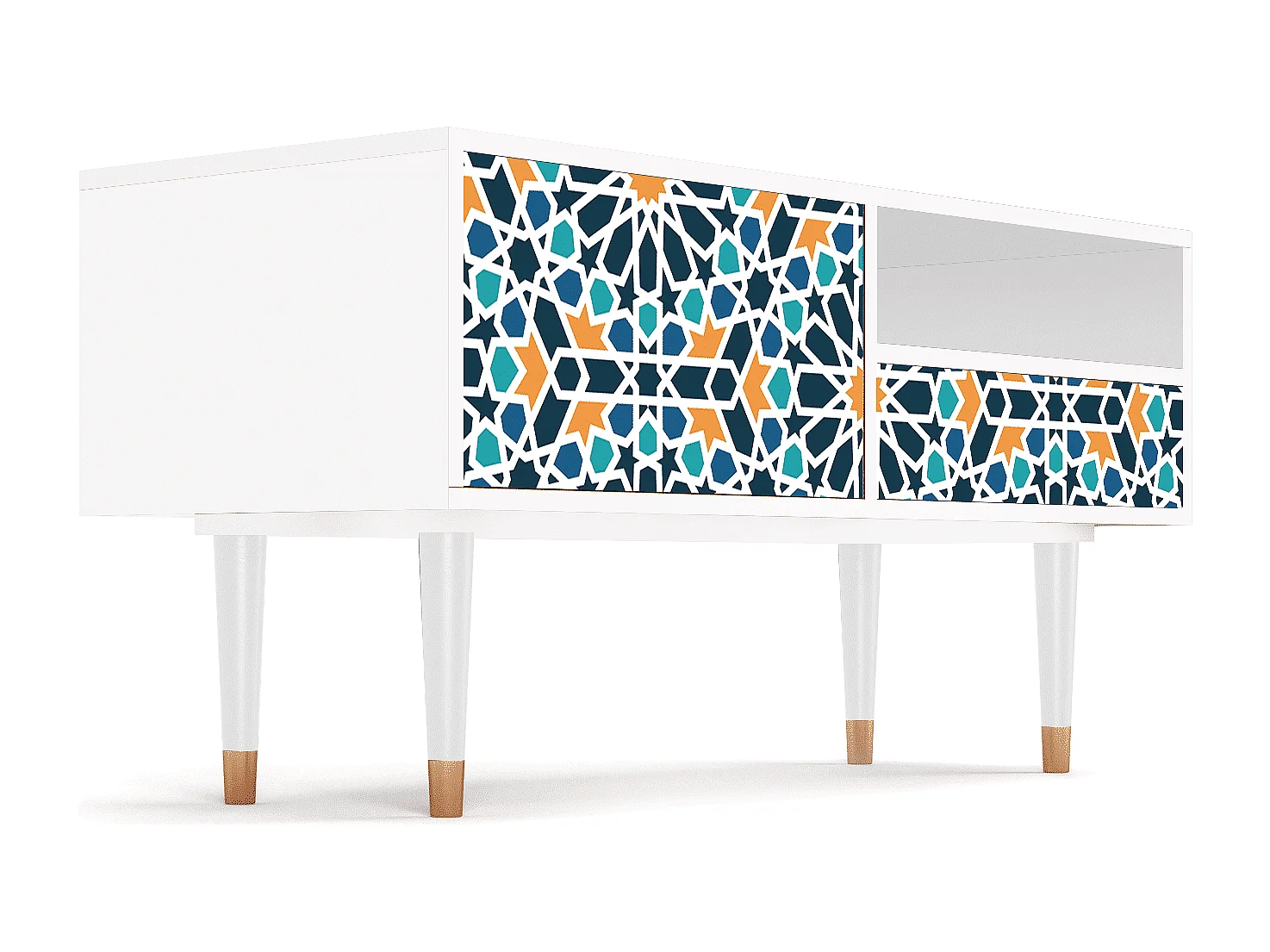 TV-meubel - 115х59х48 cm - T3 - Kaleidoscope, Wit