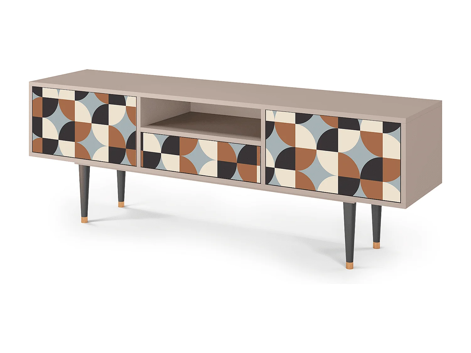 Mobile TV - 170х59х41 cm - T6 - Brown Sensation, Latte