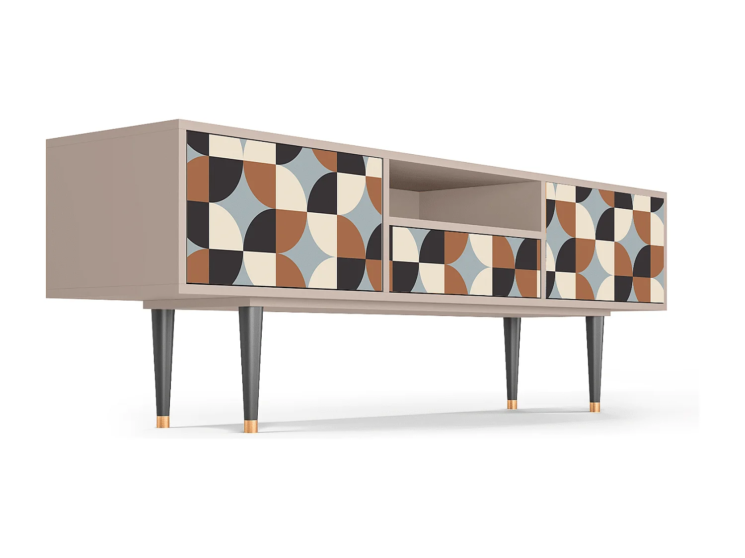 Mobile TV - 170х59х41 cm - T6 - Brown Sensation, Latte